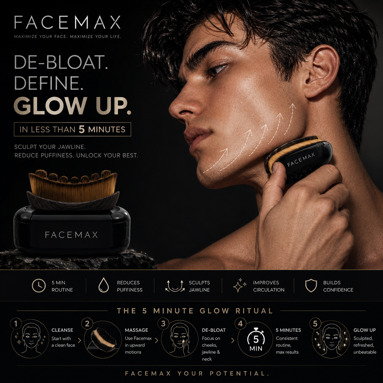 Facemax Lymphatic Debloat Brush